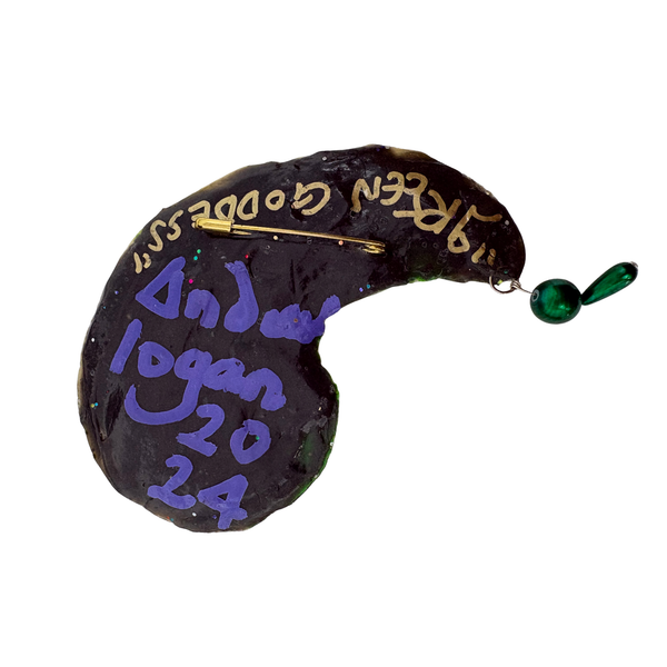 GREEN GODDESS - PAISLEY BROOCH, 2024