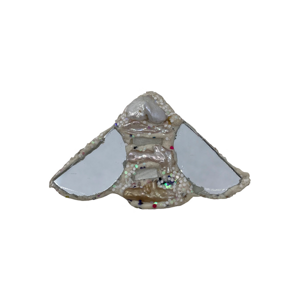 'B' - PEARL WHITE BEE BROOCH, 2023