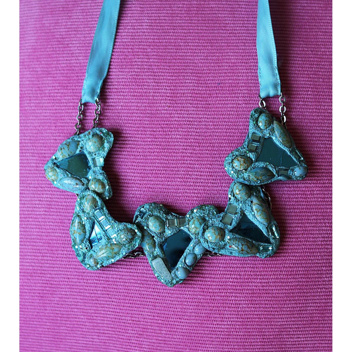 TURQUOISE HEART CHOKER NECKLACE, 1998