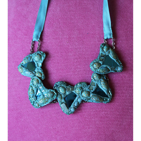 TURQUOISE HEART CHOKER NECKLACE, 1998