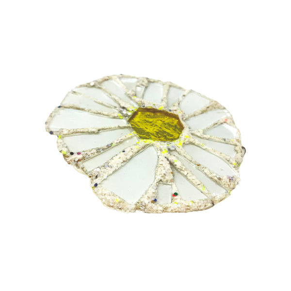 DAISY - WHITE & YELLOW FLOWER BROOCH, 2022