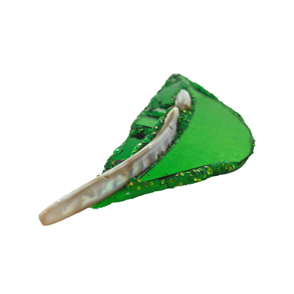 SPRING - GREEN LEAF BROOCH, 2023