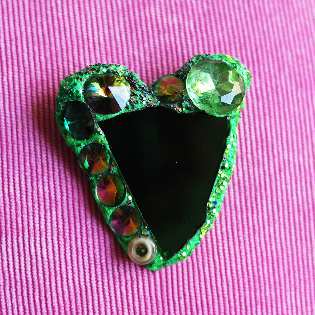 BRIGHT GREEN CRYSTAL HEART, 2024