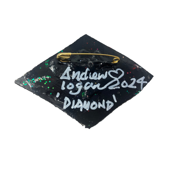 "DIAMOND" - BLACK DIAMOND BROOCH, 2024