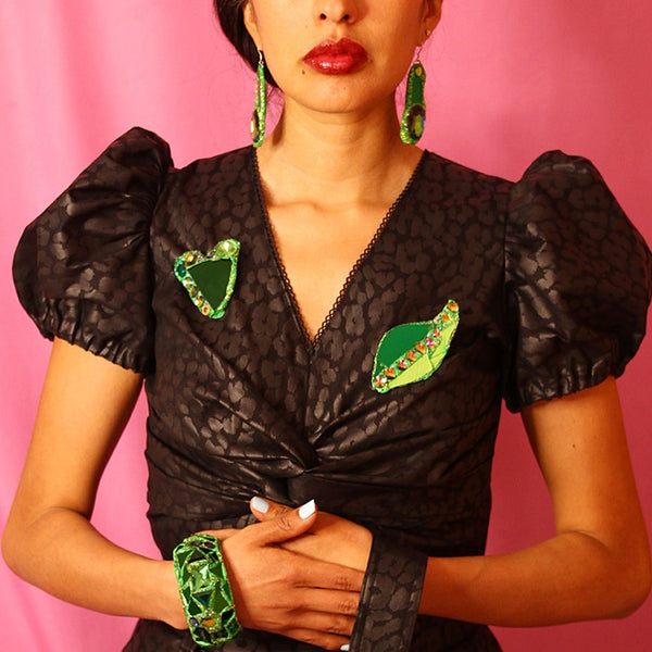 LEAF LOVE - GREEN LEAF BROOCH, 2024