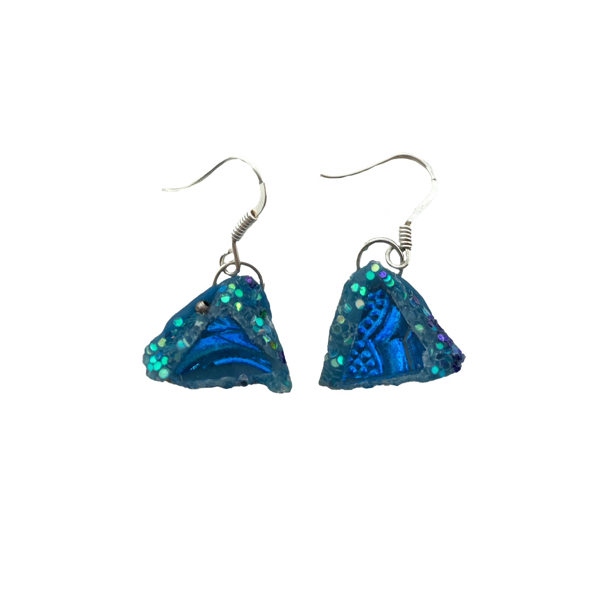TURQUOISE TRIANGLE PENDANT EARRINGS, 2023