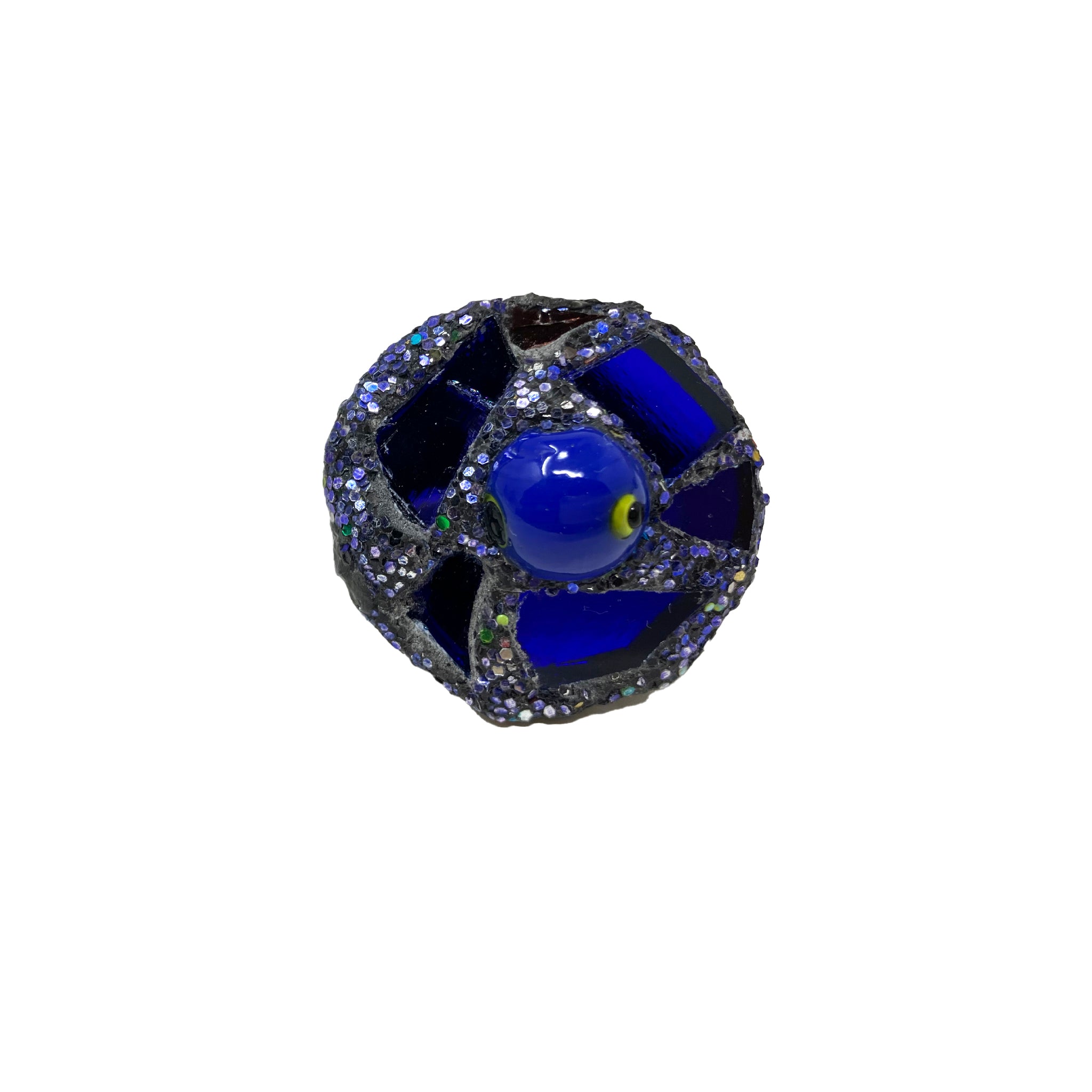 BOLD IN BLUE ROUND BEADED COCKTAIL RING, 2023