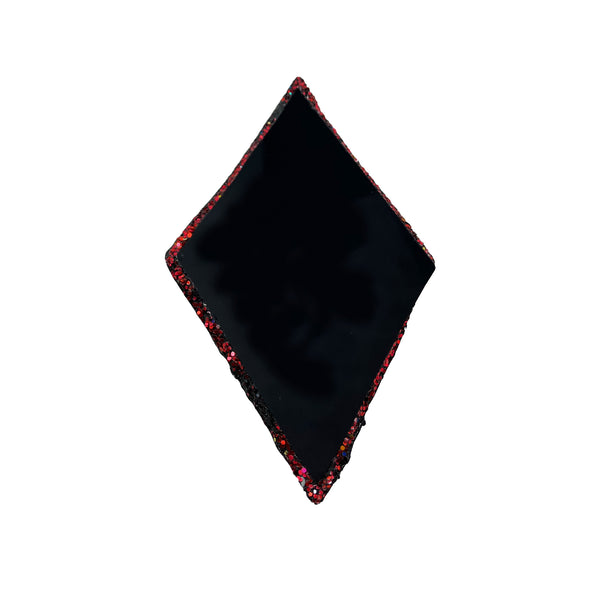 BLACK & RED DIAMOND BROOCH, 2024