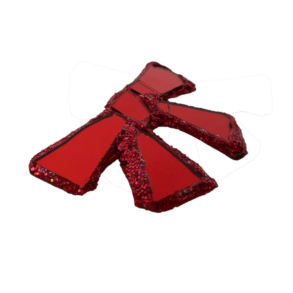 "SB" - RED BOW-TIE BROOCH, 2023