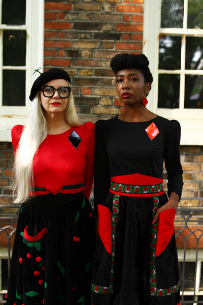 BLACK & RED DIAMOND BROOCH, 2024