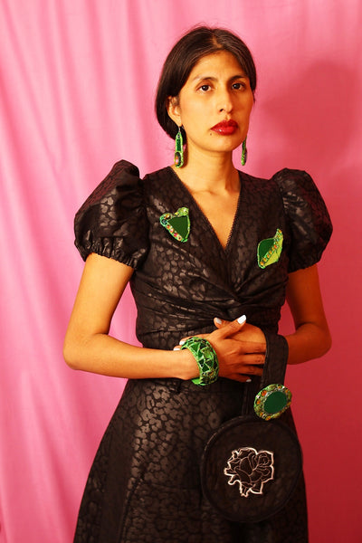 BRIGHT GREEN CRYSTAL HEART, 2024