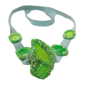 GREEN CHOKER NECKLACE, 2006