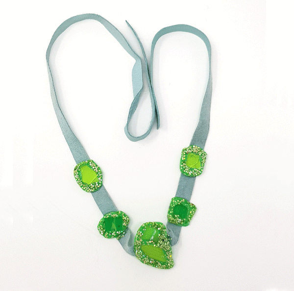 GREEN CHOKER NECKLACE, 2006