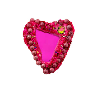 MINI PINK BEADED HEART, 2022