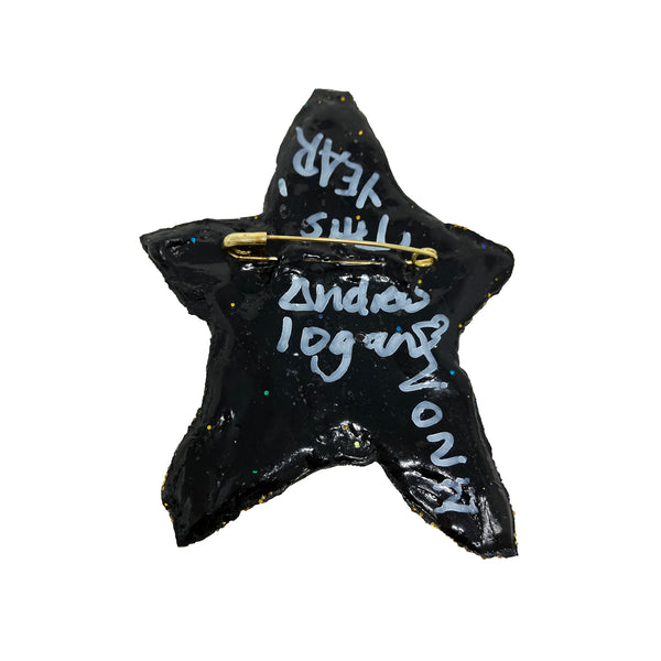 THIS YEAR, GOLD & BLUE STAR BROOCH, 2022
