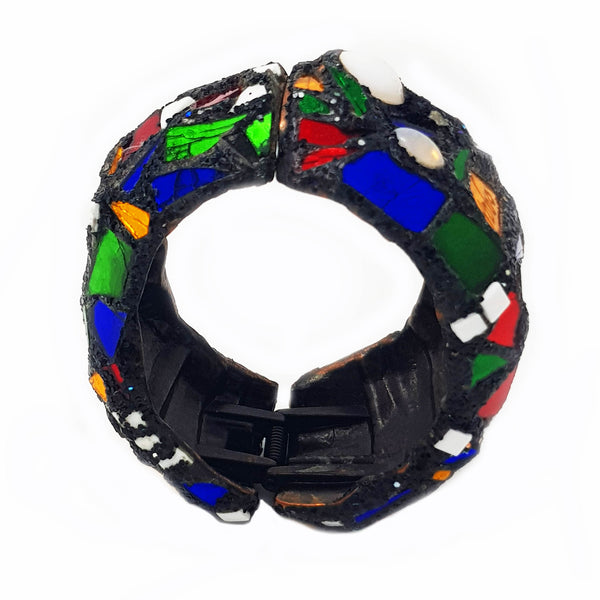 HARLEQUIN HINGED BANGLE