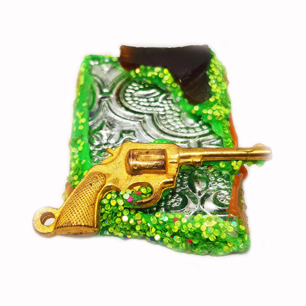 GREEN PEACE BROOCH