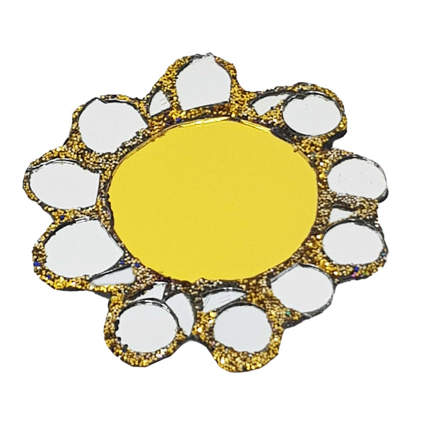 ANDREW LOGAN FLOWER BROOCH