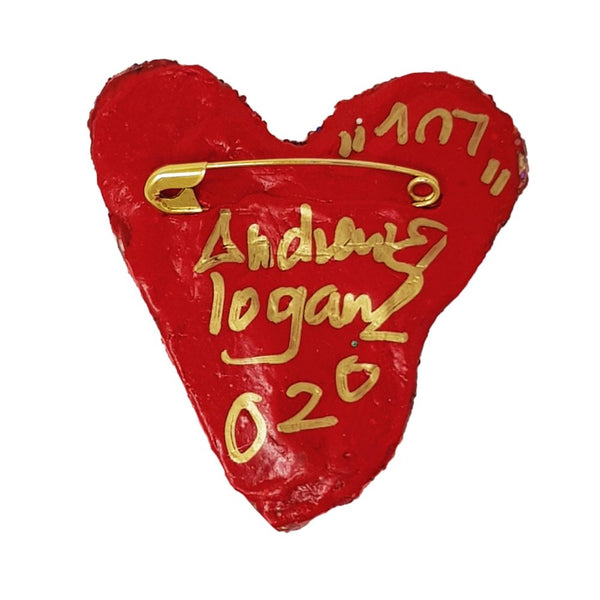 Andrew Logan Heart Brooch