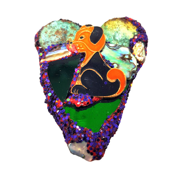 Andrew Logan Heart Brooch