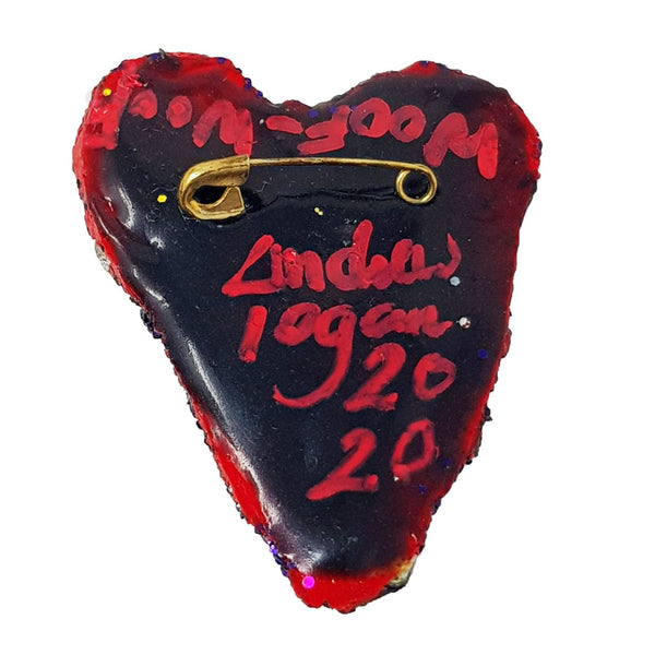 Andrew Logan Heart Brooch