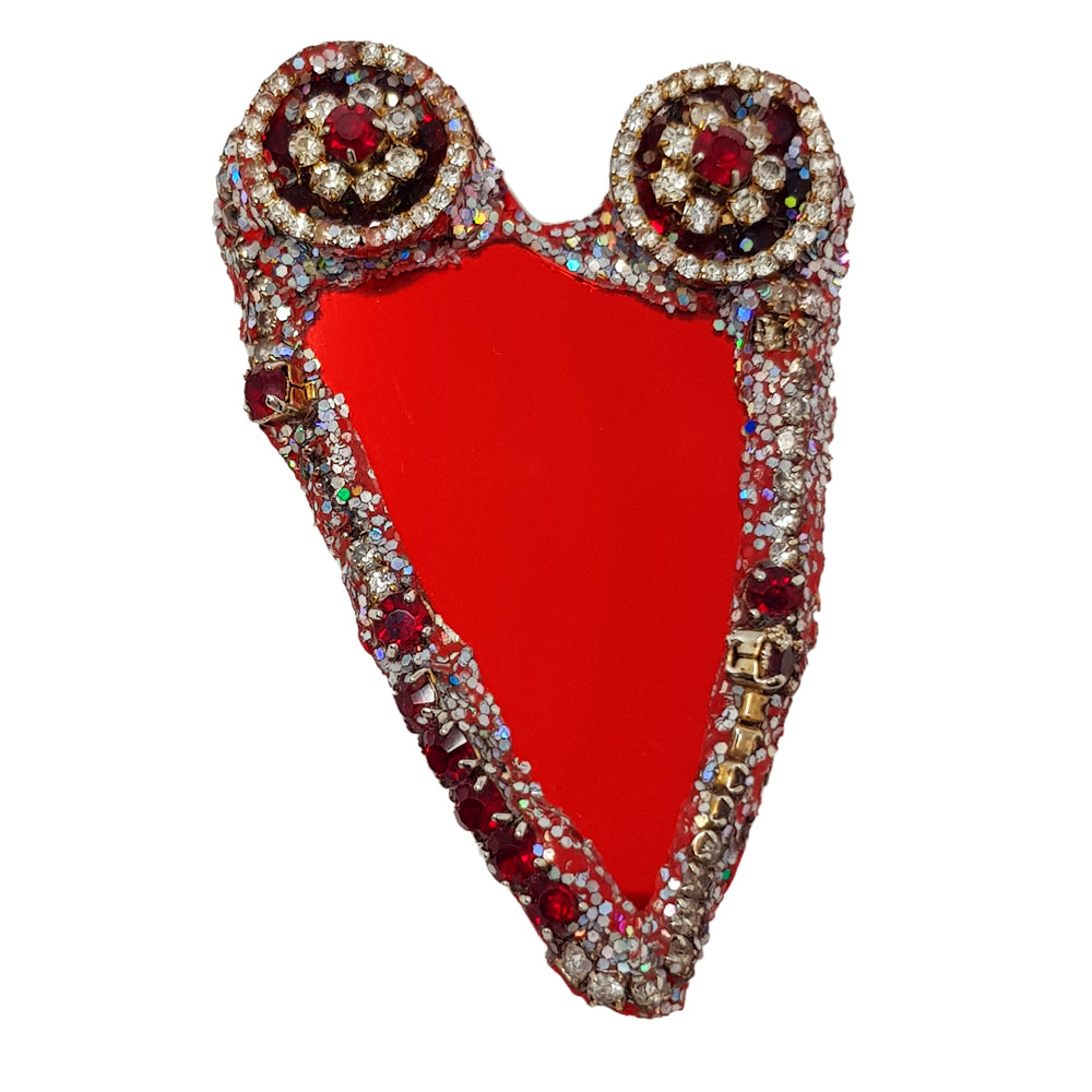 Andrew Logan Heart Brooch