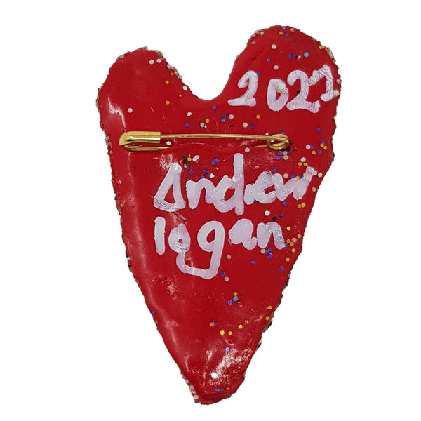 Andrew Logan Heart Brooch
