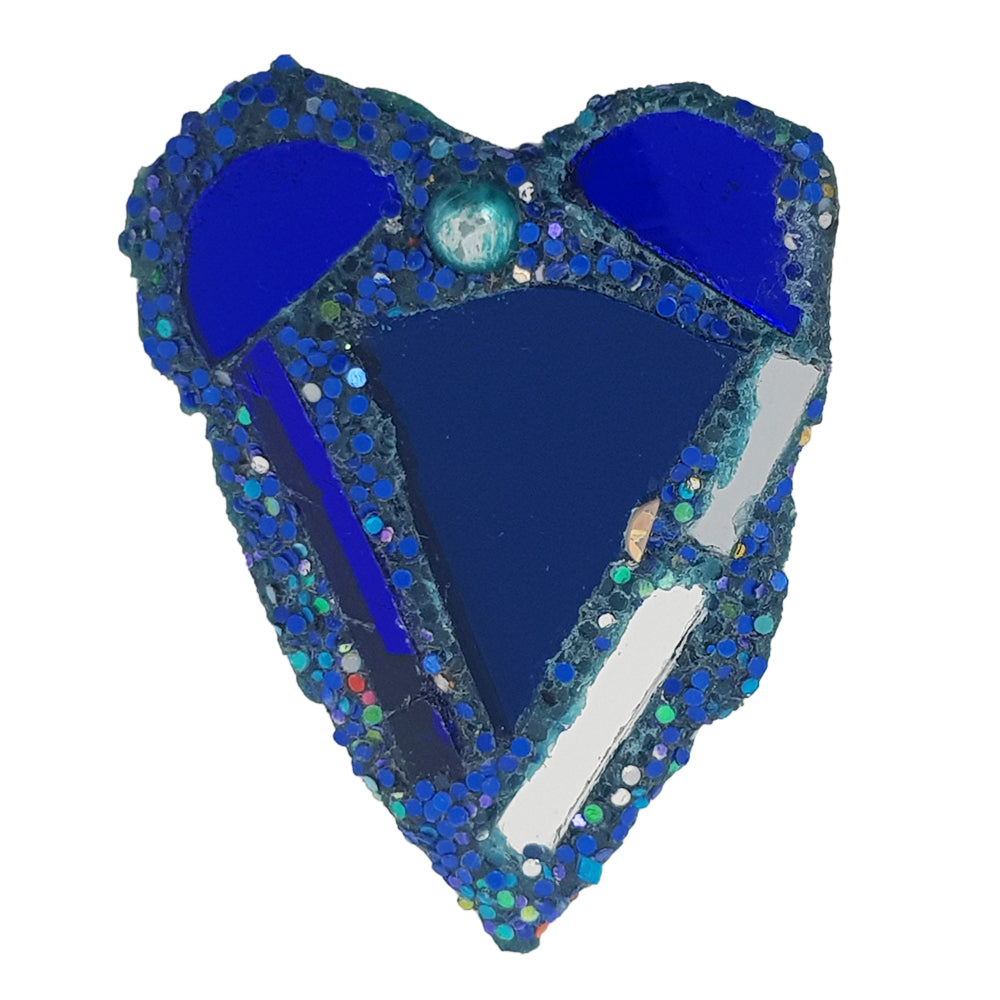 BLUE HEART BROOCH, 2021