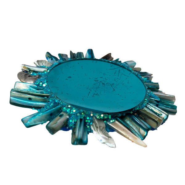 GREECE IV - Turquoise Shell Brooch, 2022