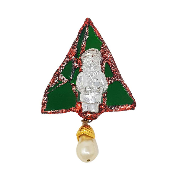 Andrew Logan Christmas Brooch